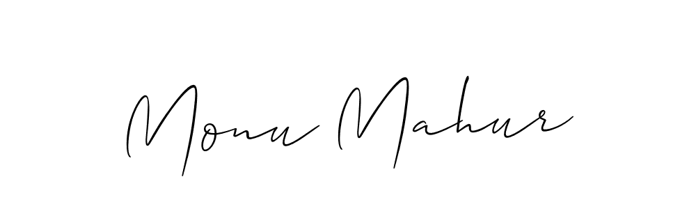 Make a beautiful signature design for name Monu Mahur. Use this online signature maker to create a handwritten signature for free. Monu Mahur signature style 2 images and pictures png