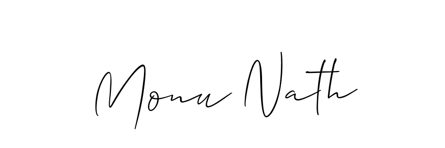 You should practise on your own different ways (Allison_Script) to write your name (Monu Nath) in signature. don't let someone else do it for you. Monu Nath signature style 2 images and pictures png