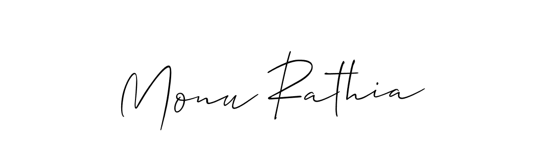 Once you've used our free online signature maker to create your best signature Allison_Script style, it's time to enjoy all of the benefits that Monu Rathia name signing documents. Monu Rathia signature style 2 images and pictures png