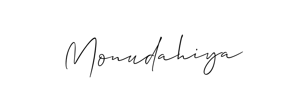 Also You can easily find your signature by using the search form. We will create Monudahiya name handwritten signature images for you free of cost using Allison_Script sign style. Monudahiya signature style 2 images and pictures png