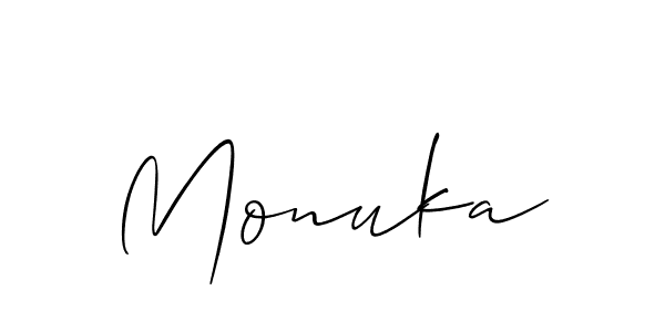You can use this online signature creator to create a handwritten signature for the name Monuka. This is the best online autograph maker. Monuka signature style 2 images and pictures png