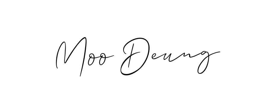 You should practise on your own different ways (Allison_Script) to write your name (Moo Deung) in signature. don't let someone else do it for you. Moo Deung signature style 2 images and pictures png