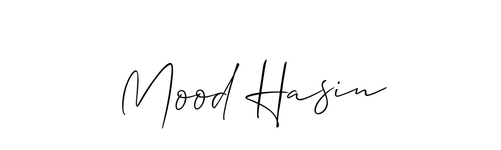 Make a beautiful signature design for name Mood Hasin. Use this online signature maker to create a handwritten signature for free. Mood Hasin signature style 2 images and pictures png