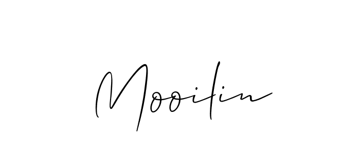 You should practise on your own different ways (Allison_Script) to write your name (Mooilin) in signature. don't let someone else do it for you. Mooilin signature style 2 images and pictures png
