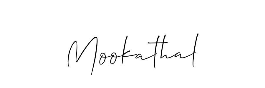 How to make Mookathal name signature. Use Allison_Script style for creating short signs online. This is the latest handwritten sign. Mookathal signature style 2 images and pictures png