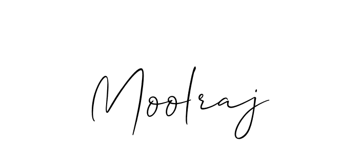 How to make Moolraj signature? Allison_Script is a professional autograph style. Create handwritten signature for Moolraj name. Moolraj signature style 2 images and pictures png