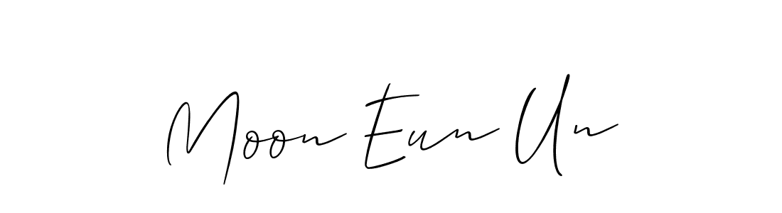 It looks lik you need a new signature style for name Moon Eun Un. Design unique handwritten (Allison_Script) signature with our free signature maker in just a few clicks. Moon Eun Un signature style 2 images and pictures png