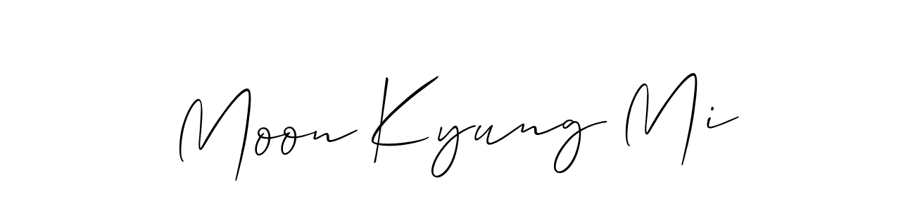 Also we have Moon Kyung Mi name is the best signature style. Create professional handwritten signature collection using Allison_Script autograph style. Moon Kyung Mi signature style 2 images and pictures png