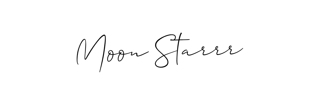 Also we have Moon Starrr name is the best signature style. Create professional handwritten signature collection using Allison_Script autograph style. Moon Starrr signature style 2 images and pictures png
