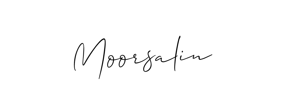 Best and Professional Signature Style for Moorsalin. Allison_Script Best Signature Style Collection. Moorsalin signature style 2 images and pictures png