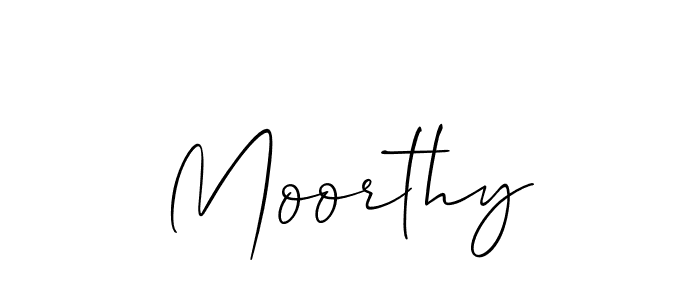 Create a beautiful signature design for name Moorthy. With this signature (Allison_Script) fonts, you can make a handwritten signature for free. Moorthy signature style 2 images and pictures png