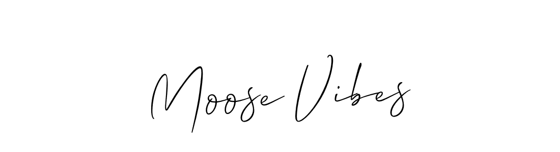 It looks lik you need a new signature style for name Moose Vibes. Design unique handwritten (Allison_Script) signature with our free signature maker in just a few clicks. Moose Vibes signature style 2 images and pictures png
