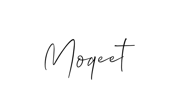 Moqeet stylish signature style. Best Handwritten Sign (Allison_Script) for my name. Handwritten Signature Collection Ideas for my name Moqeet. Moqeet signature style 2 images and pictures png