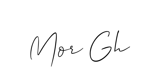 Also You can easily find your signature by using the search form. We will create Mor Gh name handwritten signature images for you free of cost using Allison_Script sign style. Mor Gh signature style 2 images and pictures png