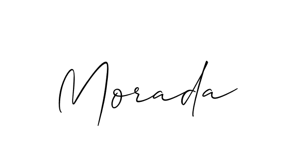 Make a beautiful signature design for name Morada. With this signature (Allison_Script) style, you can create a handwritten signature for free. Morada signature style 2 images and pictures png