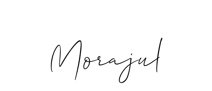 You should practise on your own different ways (Allison_Script) to write your name (Morajul) in signature. don't let someone else do it for you. Morajul signature style 2 images and pictures png