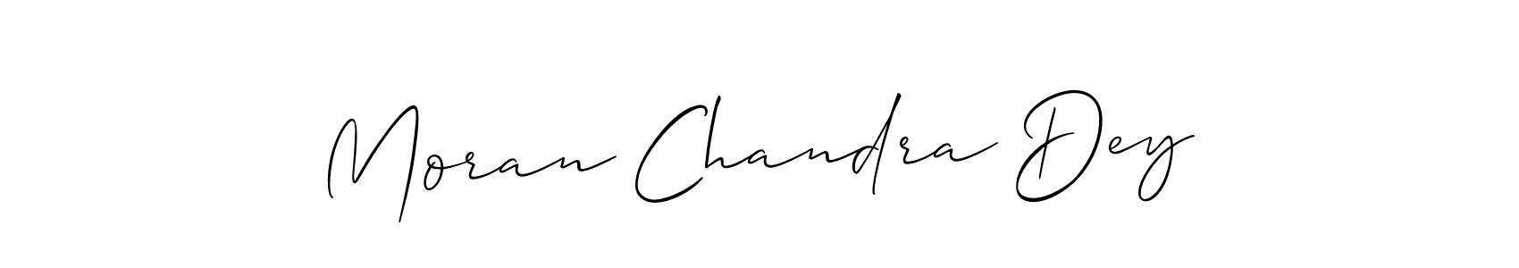 Similarly Allison_Script is the best handwritten signature design. Signature creator online .You can use it as an online autograph creator for name Moran Chandra Dey. Moran Chandra Dey signature style 2 images and pictures png