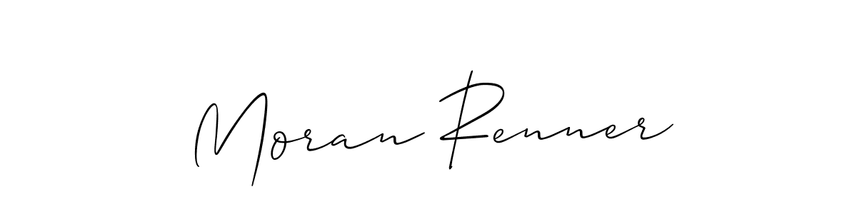 Check out images of Autograph of Moran Renner name. Actor Moran Renner Signature Style. Allison_Script is a professional sign style online. Moran Renner signature style 2 images and pictures png