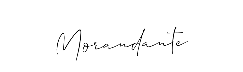Make a beautiful signature design for name Morandante. With this signature (Allison_Script) style, you can create a handwritten signature for free. Morandante signature style 2 images and pictures png