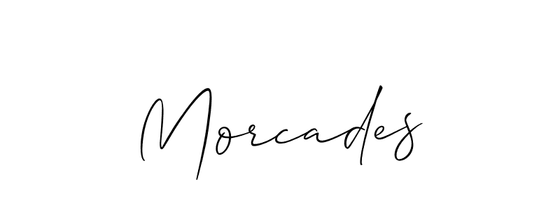 How to Draw Morcades signature style? Allison_Script is a latest design signature styles for name Morcades. Morcades signature style 2 images and pictures png