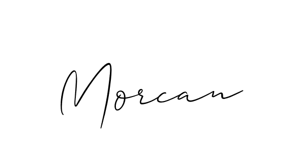 Create a beautiful signature design for name Morcan. With this signature (Allison_Script) fonts, you can make a handwritten signature for free. Morcan signature style 2 images and pictures png