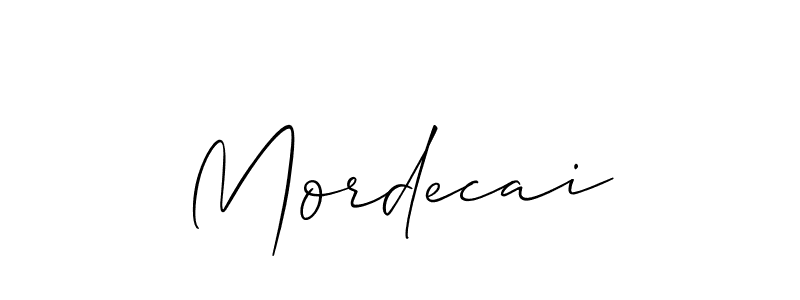 Best and Professional Signature Style for Mordecai. Allison_Script Best Signature Style Collection. Mordecai signature style 2 images and pictures png