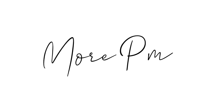 You can use this online signature creator to create a handwritten signature for the name More Pm. This is the best online autograph maker. More Pm signature style 2 images and pictures png