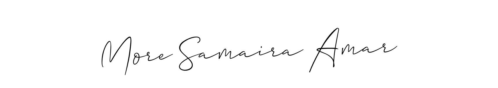 More Samaira Amar stylish signature style. Best Handwritten Sign (Allison_Script) for my name. Handwritten Signature Collection Ideas for my name More Samaira Amar. More Samaira Amar signature style 2 images and pictures png