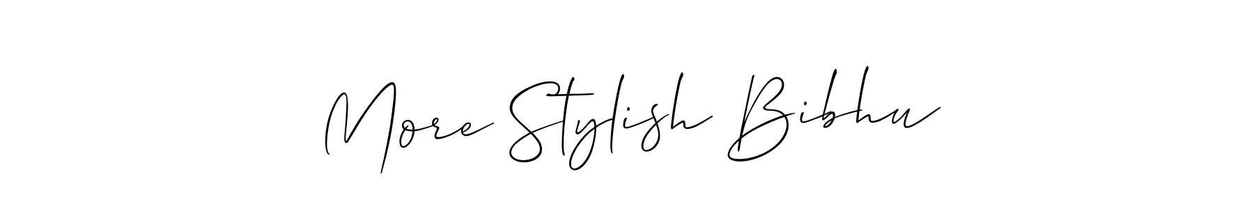 Here are the top 10 professional signature styles for the name More Stylish Bibhu. These are the best autograph styles you can use for your name. More Stylish Bibhu signature style 2 images and pictures png