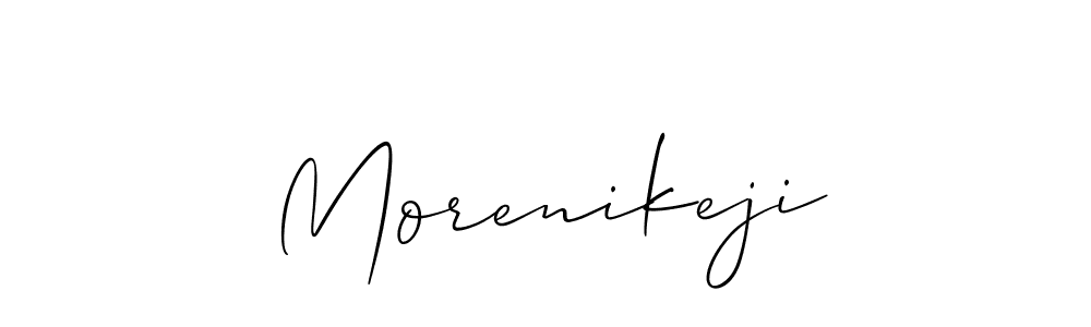 Morenikeji stylish signature style. Best Handwritten Sign (Allison_Script) for my name. Handwritten Signature Collection Ideas for my name Morenikeji. Morenikeji signature style 2 images and pictures png