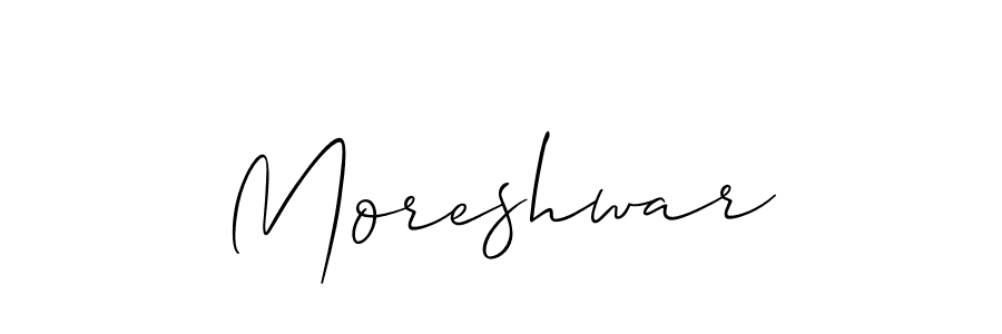 if you are searching for the best signature style for your name Moreshwar. so please give up your signature search. here we have designed multiple signature styles  using Allison_Script. Moreshwar signature style 2 images and pictures png