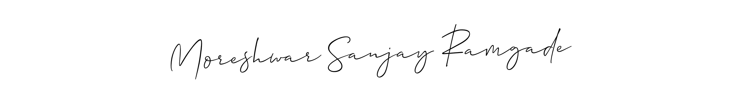 See photos of Moreshwar Sanjay Ramgade official signature by Spectra . Check more albums & portfolios. Read reviews & check more about Allison_Script font. Moreshwar Sanjay Ramgade signature style 2 images and pictures png