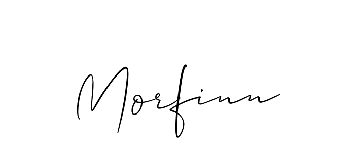 Make a beautiful signature design for name Morfinn. With this signature (Allison_Script) style, you can create a handwritten signature for free. Morfinn signature style 2 images and pictures png