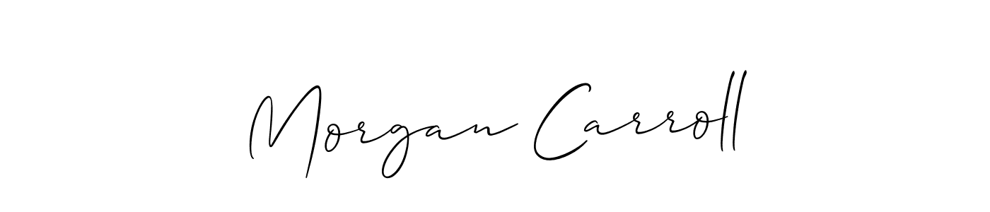 Also we have Morgan Carroll name is the best signature style. Create professional handwritten signature collection using Allison_Script autograph style. Morgan Carroll signature style 2 images and pictures png
