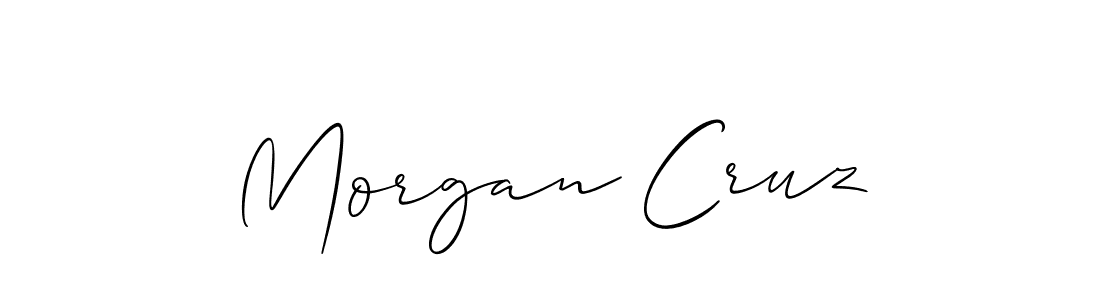 Create a beautiful signature design for name Morgan Cruz. With this signature (Allison_Script) fonts, you can make a handwritten signature for free. Morgan Cruz signature style 2 images and pictures png