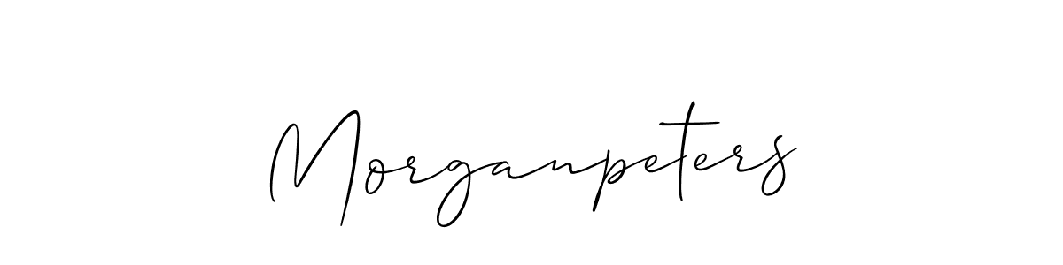 How to Draw Morganpeters signature style? Allison_Script is a latest design signature styles for name Morganpeters. Morganpeters signature style 2 images and pictures png