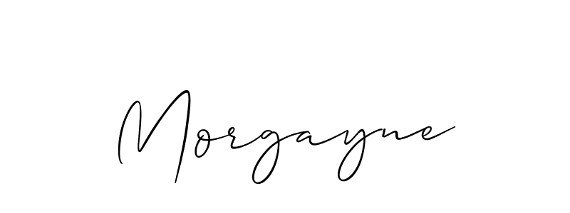 You should practise on your own different ways (Allison_Script) to write your name (Morgayne) in signature. don't let someone else do it for you. Morgayne signature style 2 images and pictures png