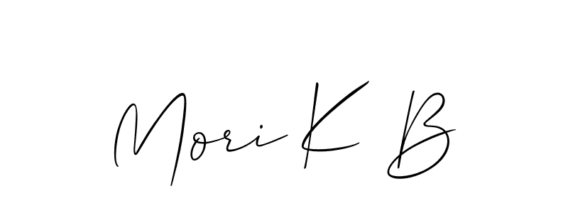 Make a beautiful signature design for name Mori K B. Use this online signature maker to create a handwritten signature for free. Mori K B signature style 2 images and pictures png