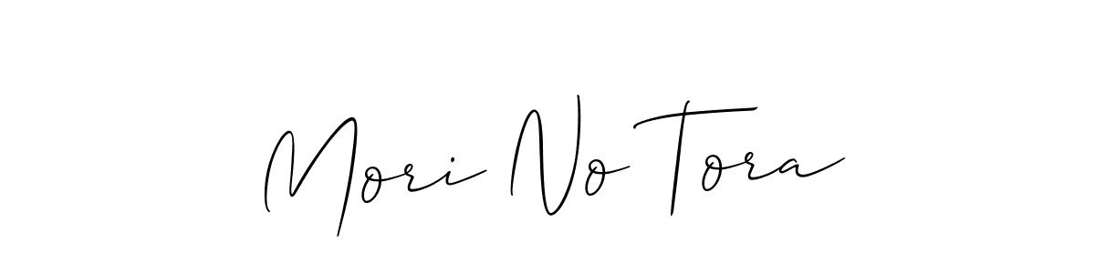 Once you've used our free online signature maker to create your best signature Allison_Script style, it's time to enjoy all of the benefits that Mori No Tora name signing documents. Mori No Tora signature style 2 images and pictures png