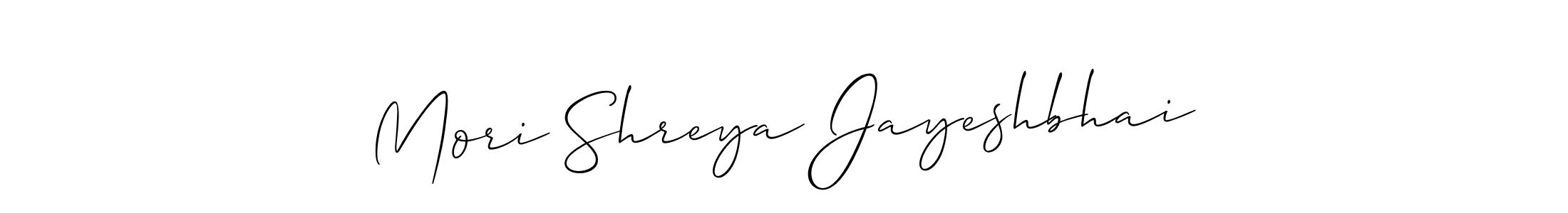 This is the best signature style for the Mori Shreya Jayeshbhai name. Also you like these signature font (Allison_Script). Mix name signature. Mori Shreya Jayeshbhai signature style 2 images and pictures png