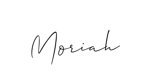 How to make Moriah signature? Allison_Script is a professional autograph style. Create handwritten signature for Moriah name. Moriah signature style 2 images and pictures png