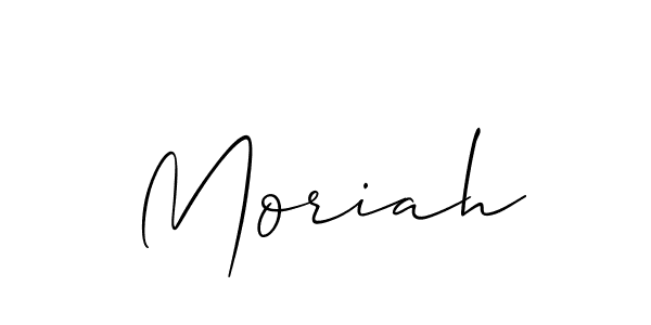 How to make Moriah signature? Allison_Script is a professional autograph style. Create handwritten signature for Moriah name. Moriah signature style 2 images and pictures png