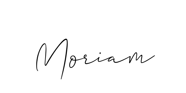 The best way (Allison_Script) to make a short signature is to pick only two or three words in your name. The name Moriam include a total of six letters. For converting this name. Moriam signature style 2 images and pictures png
