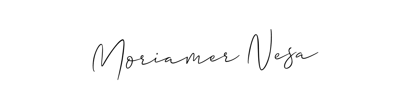 Make a beautiful signature design for name Moriamer Nesa. Use this online signature maker to create a handwritten signature for free. Moriamer Nesa signature style 2 images and pictures png