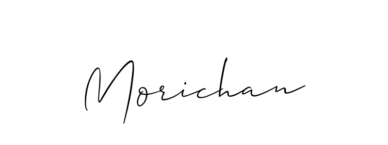 Also You can easily find your signature by using the search form. We will create Morichan name handwritten signature images for you free of cost using Allison_Script sign style. Morichan signature style 2 images and pictures png