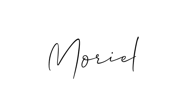Once you've used our free online signature maker to create your best signature Allison_Script style, it's time to enjoy all of the benefits that Moriel name signing documents. Moriel signature style 2 images and pictures png