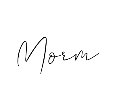 Make a beautiful signature design for name Morm. Use this online signature maker to create a handwritten signature for free. Morm signature style 2 images and pictures png