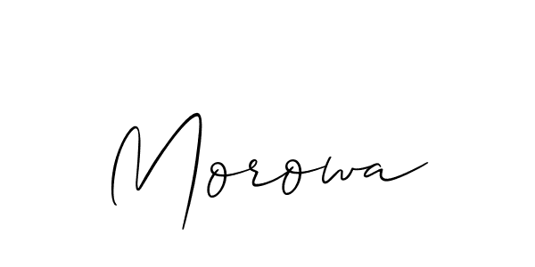 Best and Professional Signature Style for Morowa. Allison_Script Best Signature Style Collection. Morowa signature style 2 images and pictures png
