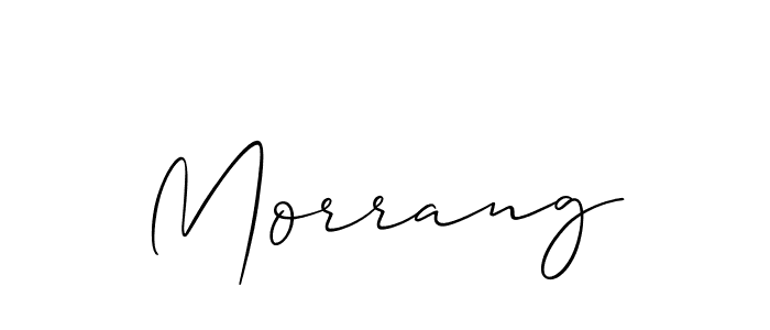 Morrang stylish signature style. Best Handwritten Sign (Allison_Script) for my name. Handwritten Signature Collection Ideas for my name Morrang. Morrang signature style 2 images and pictures png