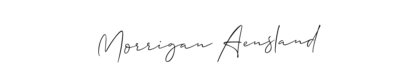 Morrigan Aensland stylish signature style. Best Handwritten Sign (Allison_Script) for my name. Handwritten Signature Collection Ideas for my name Morrigan Aensland. Morrigan Aensland signature style 2 images and pictures png